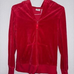 Athletic Works Red Velour Hoodie